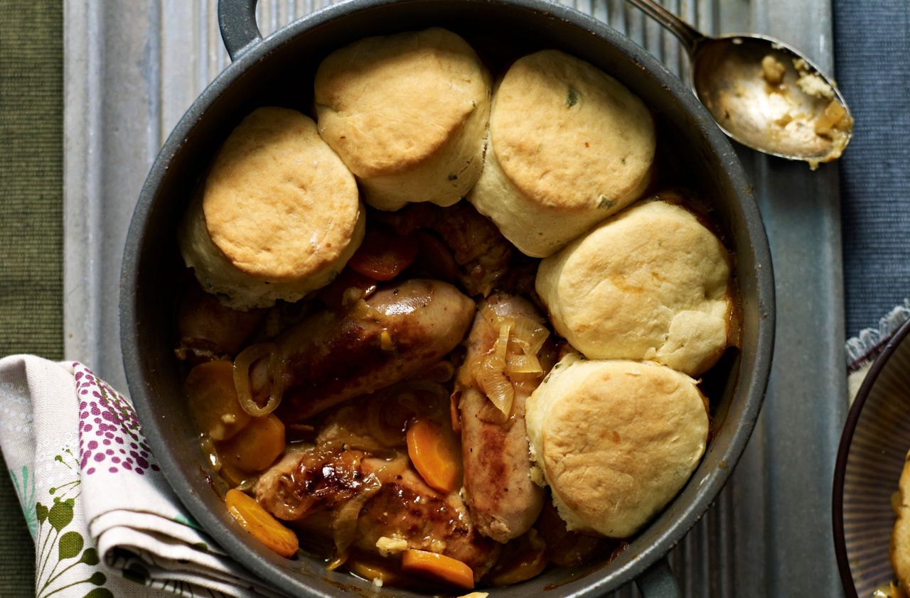 Sausage cobbler