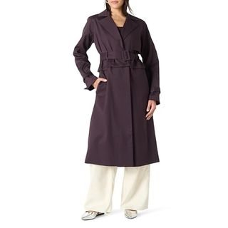 The Drop Convertible Trench Coat by @takkunda, Plum Perfect, S