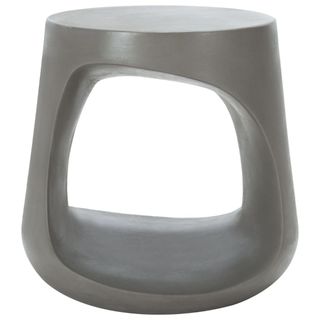 A concrete stool