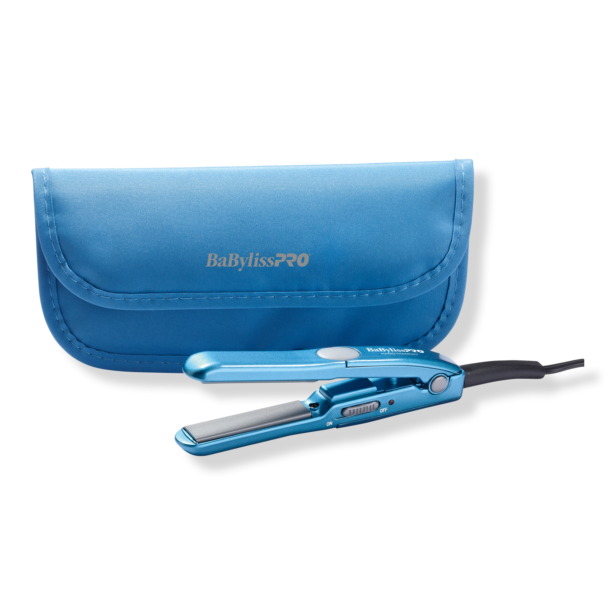 Mini Straightening Iron With Travel Pouch