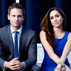 Patrick J. Adams and Meghan Markle promote their TV show Suits