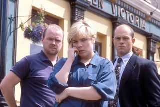 Sharon, Phil and Grant in EastEnders