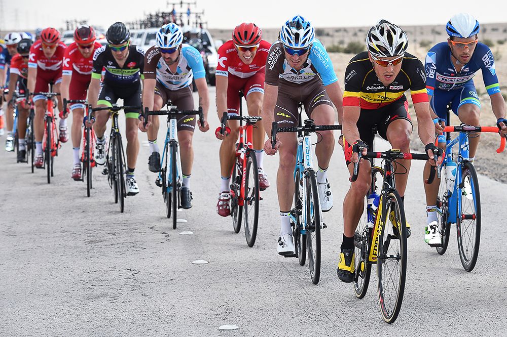 Belgian champion Preben Van Hecke in action during stage 1 in Qatar
