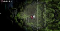 An optical illusion in Hollow Knight Silksong