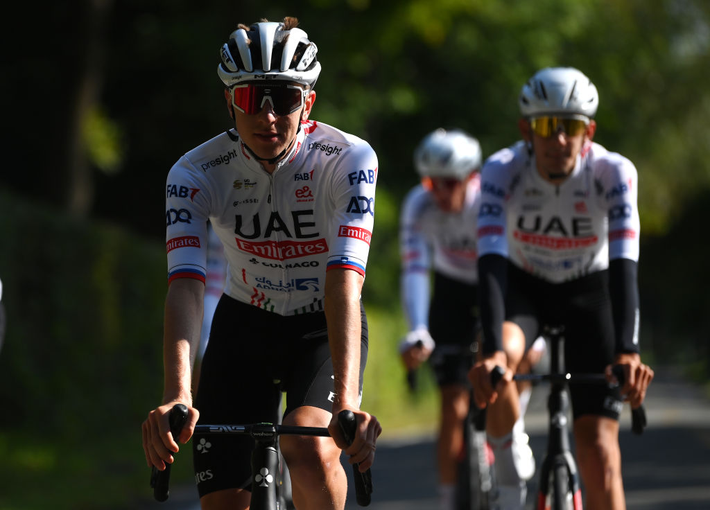 Tadej Pogačar (UAE Team Emirates) is back on the road again in Canada