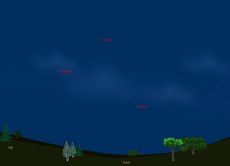 Summer Triangle in Sky