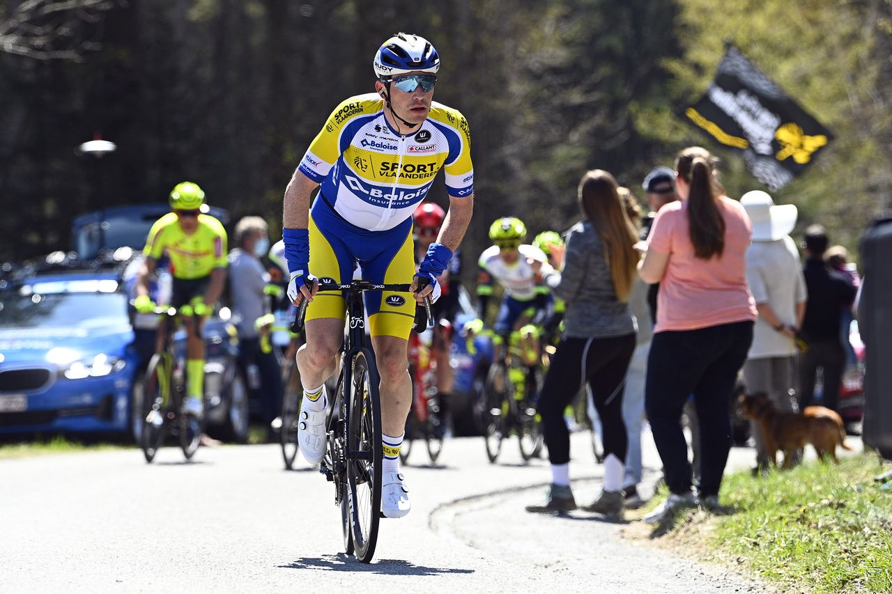 Liege Bastogne Liege 2021 107th Edition Liege Liege 2591 km 25042021 Aaron Van Poucke BEL Sport Vlaanderen Baloise photo Gregory Van GansenBettiniPhoto2021