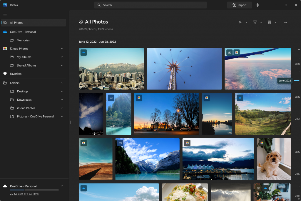 Windows 11 application Photos