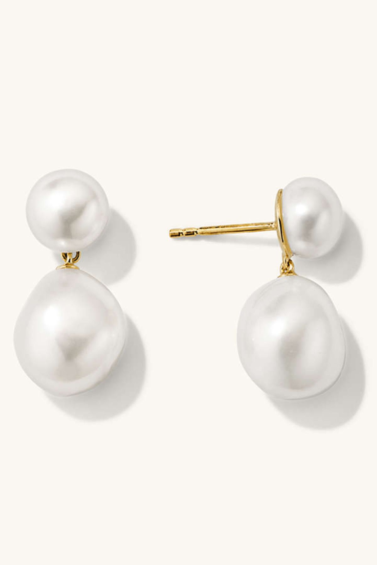 Mejuri Bold Pearl Drop Earrings