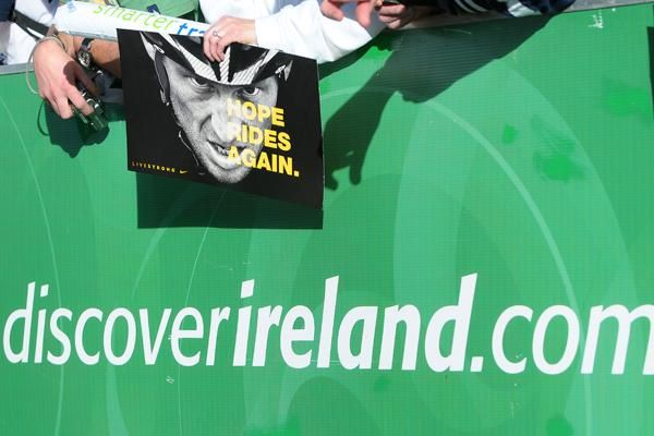 Lance-mania landed in Clonmel in County Tipperary on stage two of the 2009 Tour of Ireland.