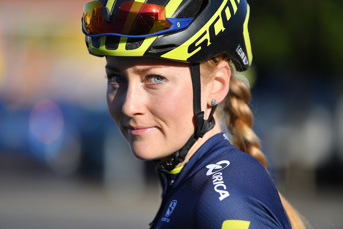 Gracie Elvin focused ahead of the race