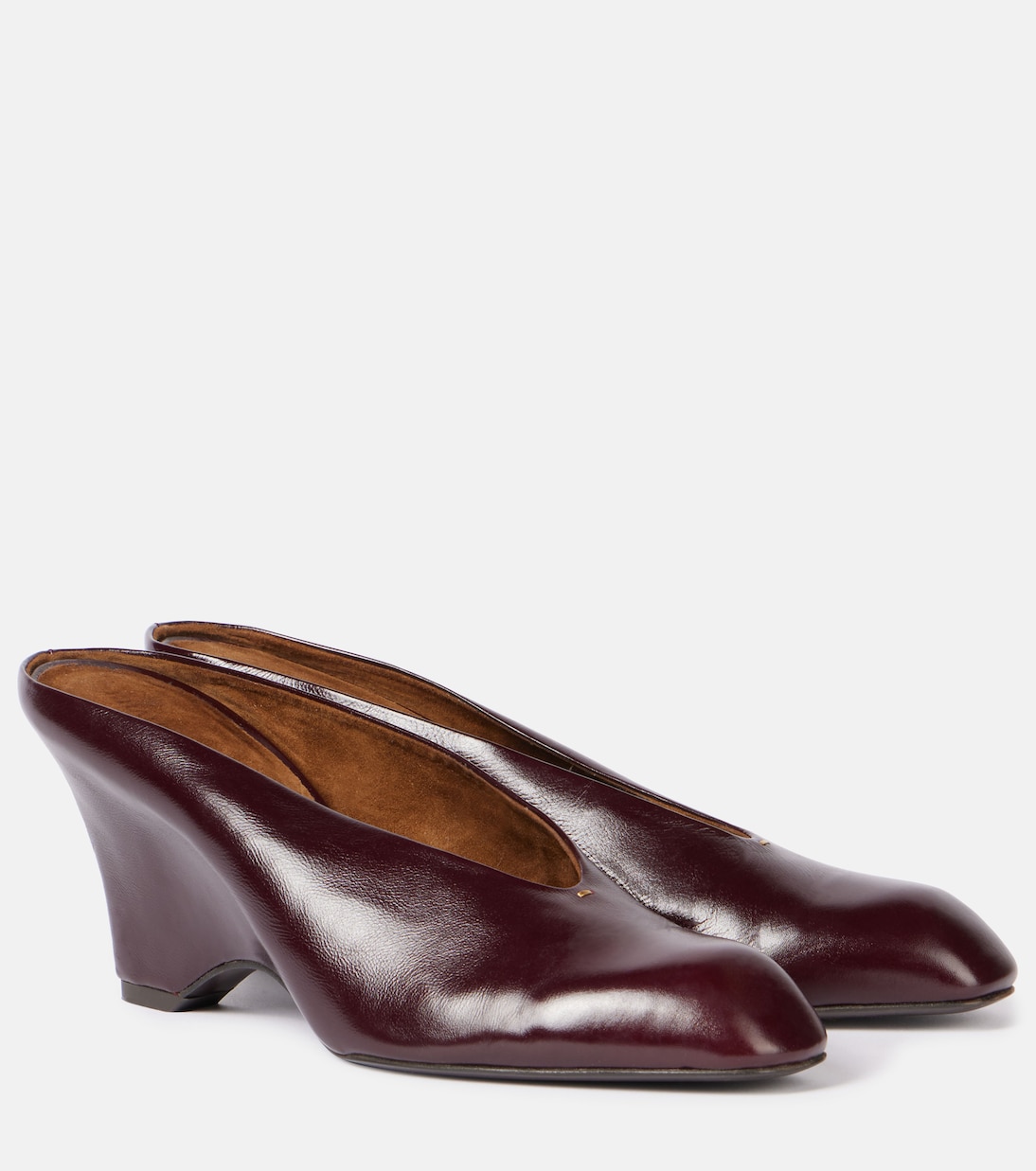 Colt 75 Leather Wedge Mules