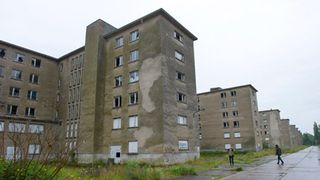TO GO WITH AFP STORY BY LAURENT GESLIN - A photo taken on July 21, 2011 shows the building complex Block IV of the 4.5-kilometre-long so-called "colossus of Ruegen"- complex in Prora on the B