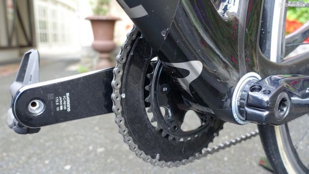 The inner chainring on the new crank is positioned 0.4mm towards the centerline of the bike to allow for shorter chainstays