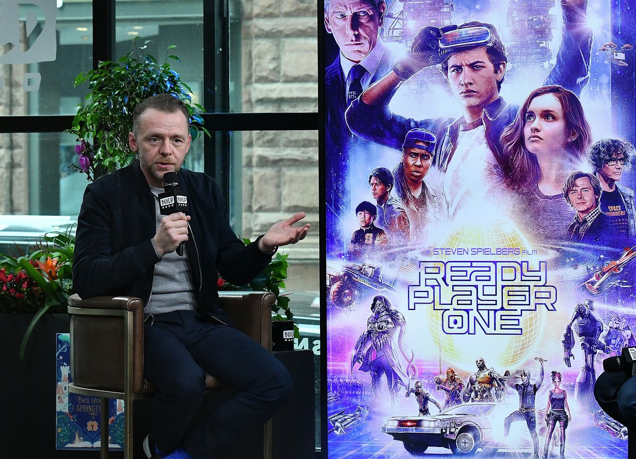 Actor Simon Pegg discussing Steven Spielberg&amp;#039;s science fiction film &amp;#039;Ready Player One&amp;#039;