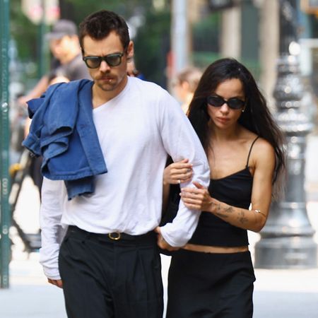 An image of Harry Styles and Zoe Kravitz, one of the best-dressed celebrity couples.