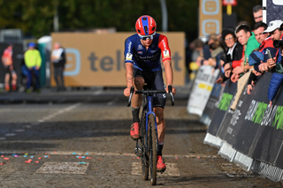 Thibau Nys crosses the line in fourth after crashing in Overijse