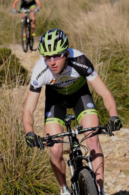 Ondrej Cink (Multivan Merida) leading the charge back down