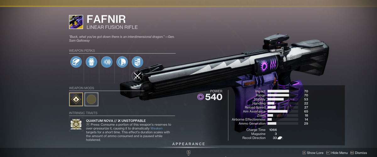 Exotic weapons from Destiny 2