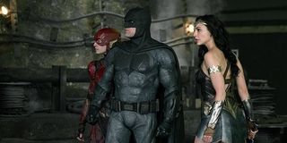 Batman Wonder Woman and Flash in Justice League