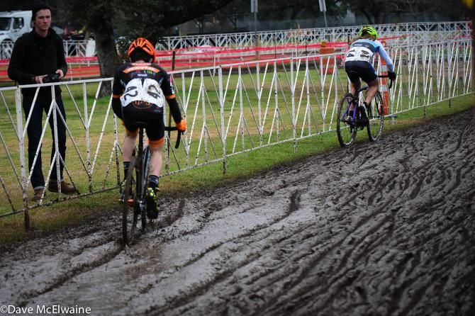 Parts of the course were still quite wet, particularly near the pits
