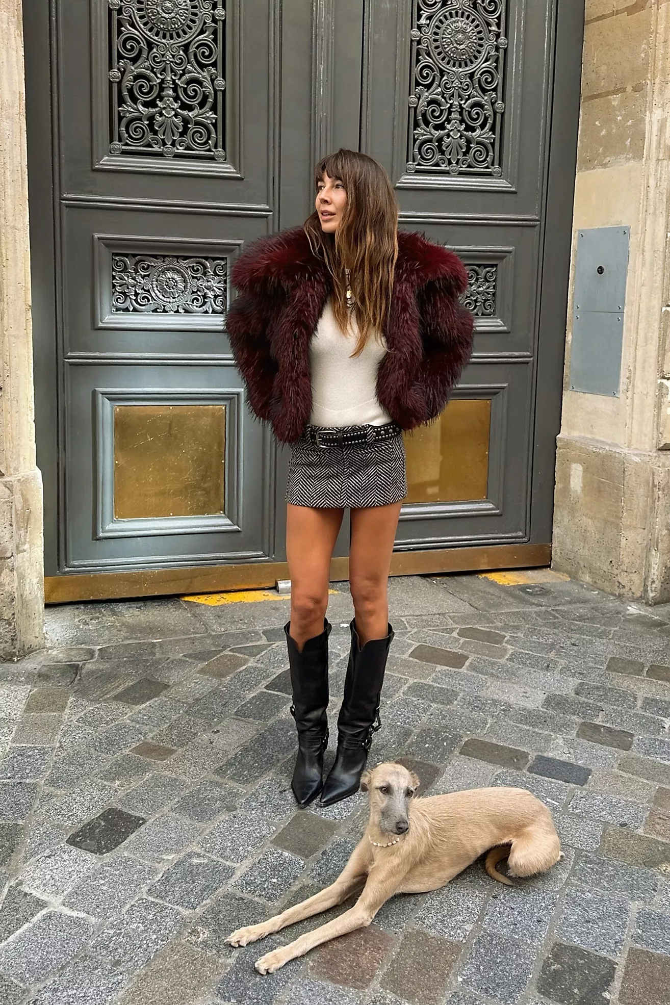 We the Free Mille-Fleurs Plaid Micro Skirt