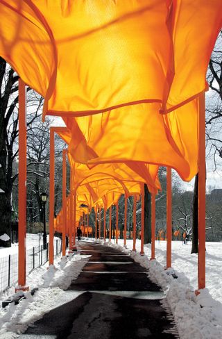 The Gates, Central Park, New York City, 1979-2005. Courtesy of Christo and Jeanne-Claude Foundation