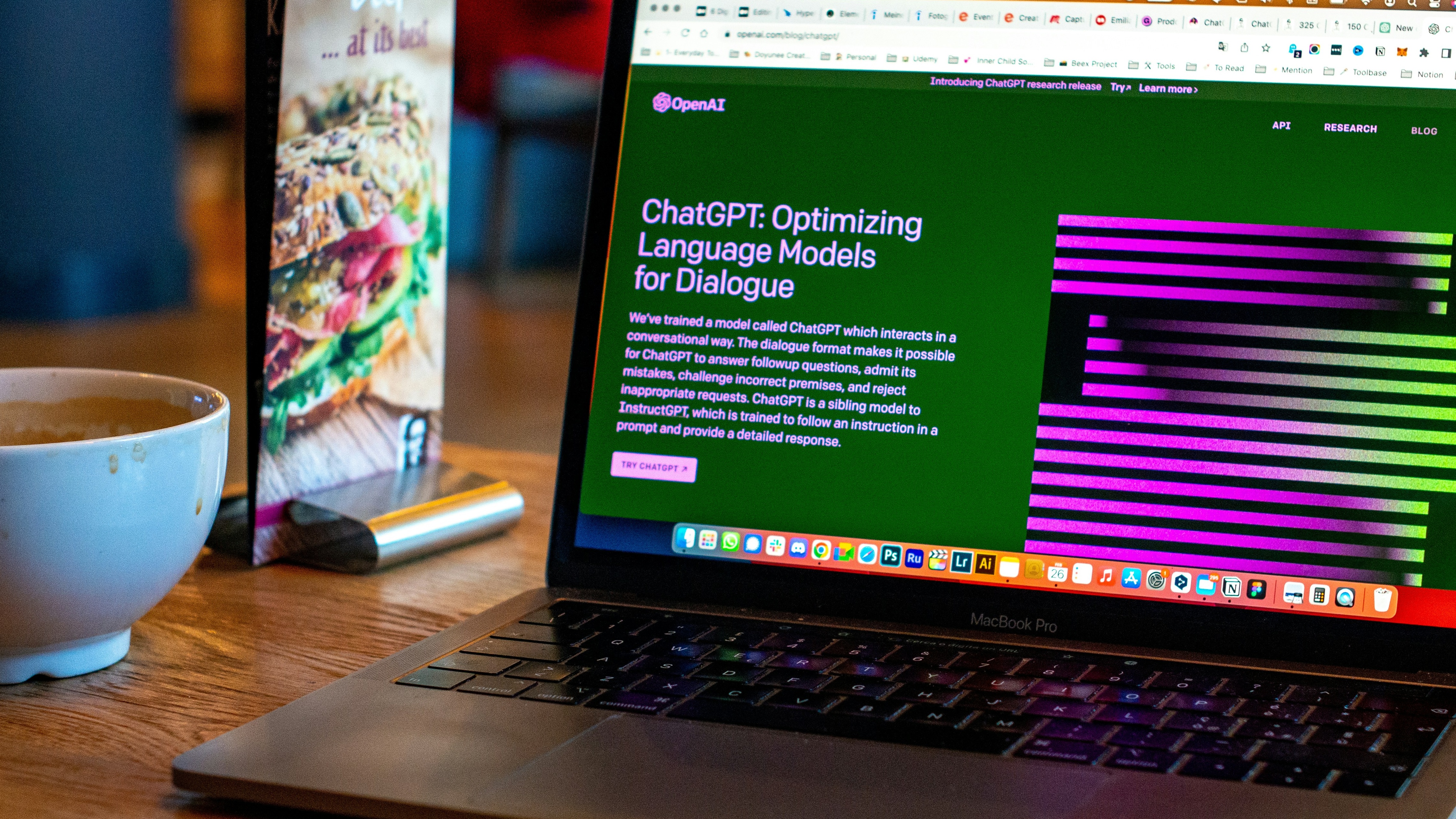 ChatGPT on a computer 