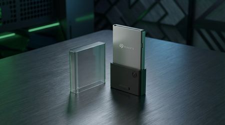 AI generated image of the Seagate Xbox Storage Expansion Card visualized