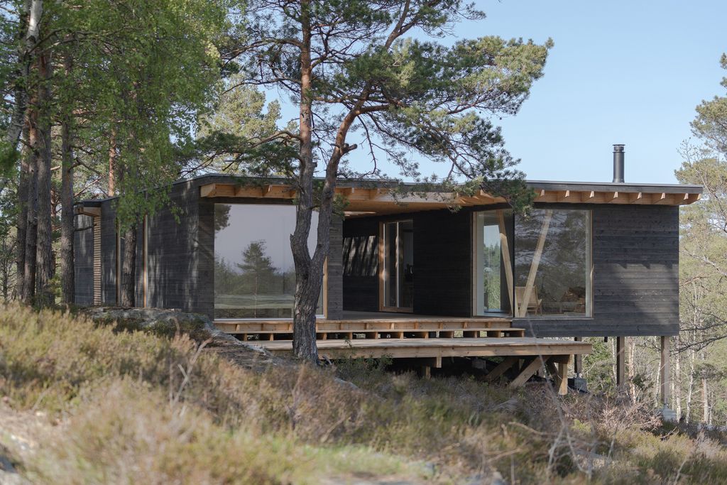 Cabin in Norway in the woods