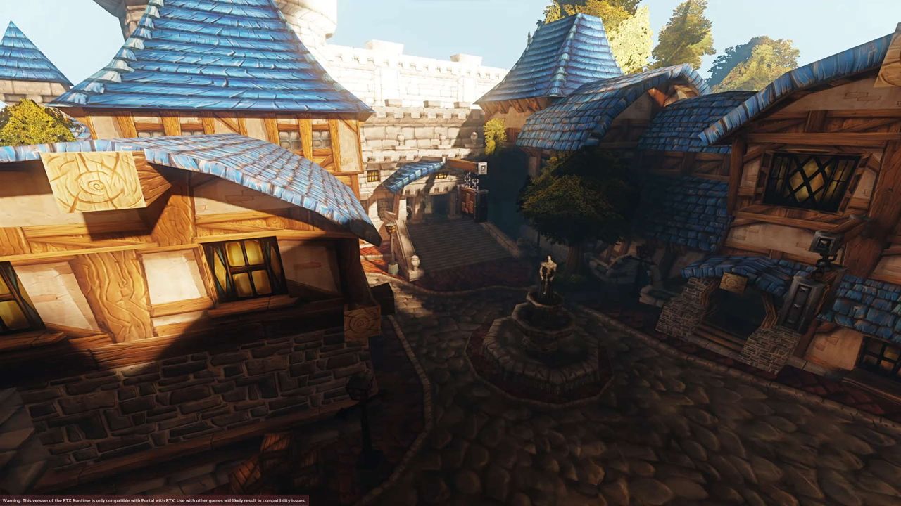 World of Warcraft Classic shown using the Portal RTX files