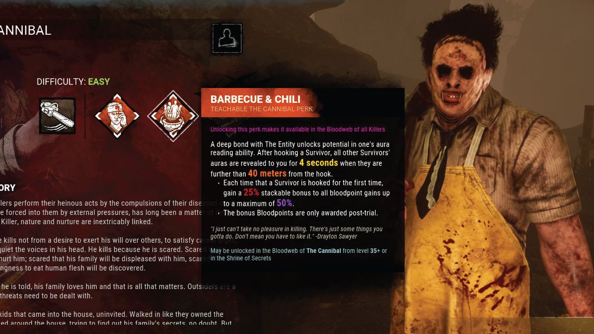 Featured image of post Bbq And Chili Dbd Teachable I m a newer player and have been running billy