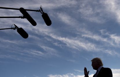 President Trump speaks at the White House