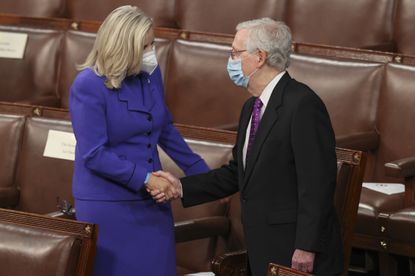 Liz Cheney and Mitch McConnell