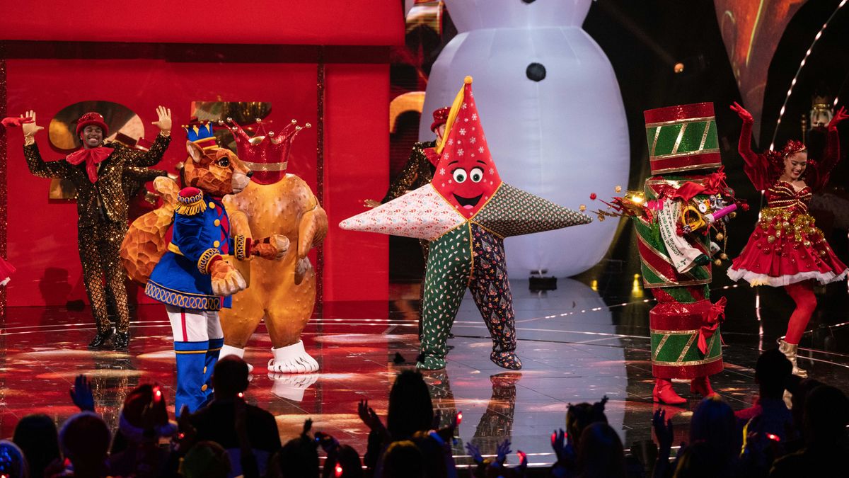 Nutcracker, Turkey Crown, Star &amp; Cracker in The Masked Singer Christmas special 2024