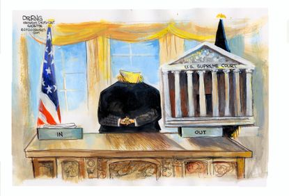 Political Cartoon U.S. Trump Supreme Court DACA LGBTQ rights