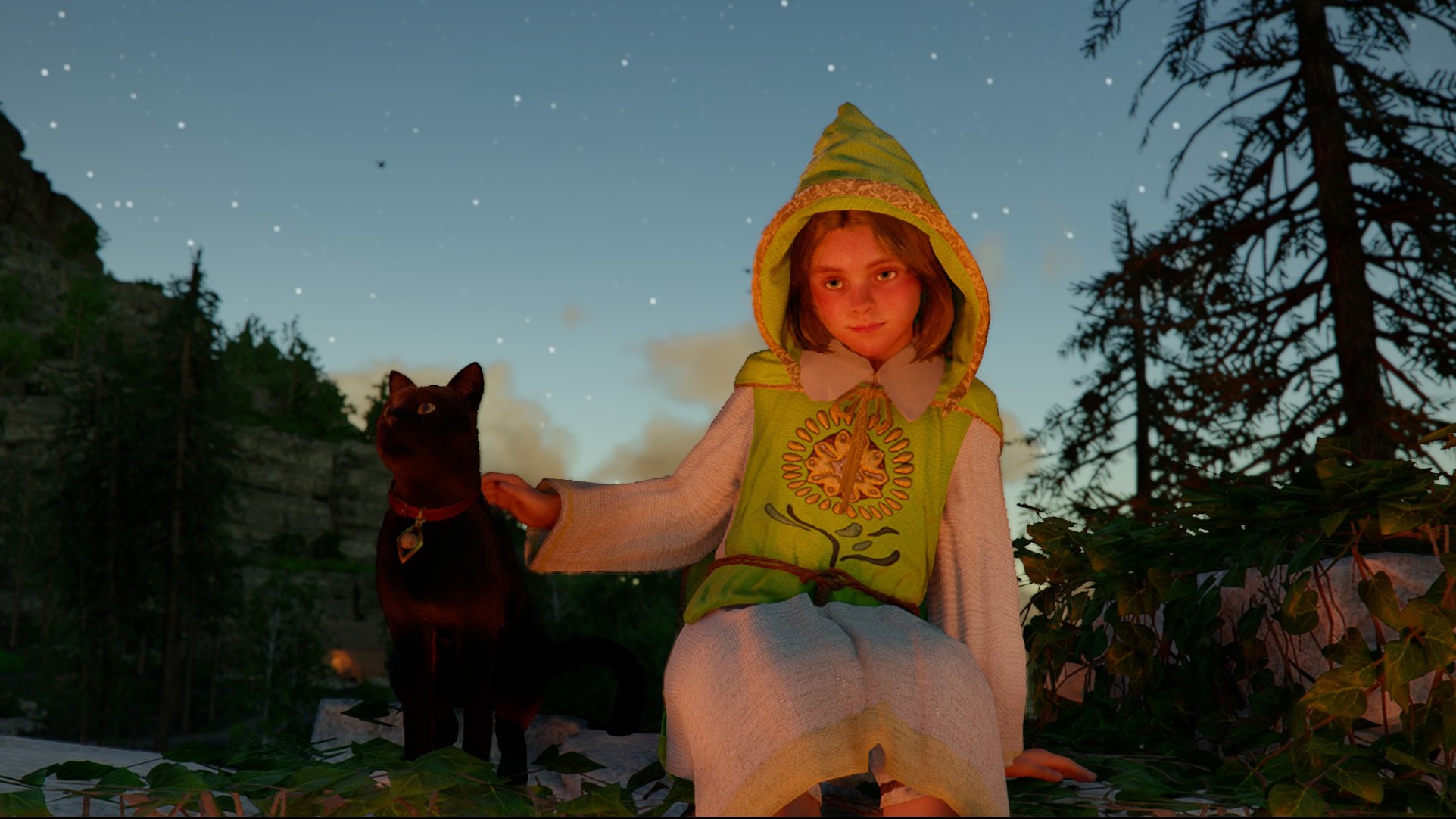 Crimson Desert Reunion - Shai and a cat