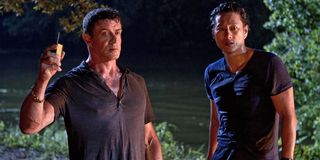 Sylvester Stallone and Sung Kang in Bullet to the Head