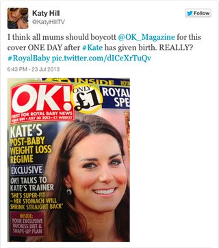 Katy Hill slams OK! magazine's cover on Twitter