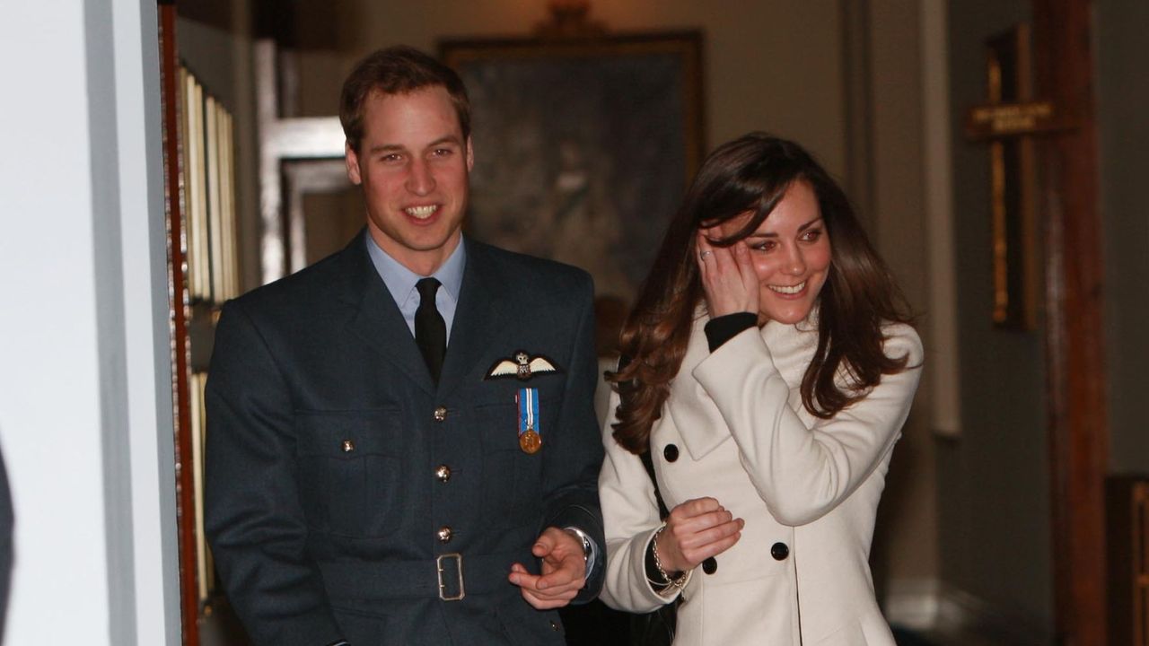 Prince William and Kate Middleton attend his Graduation Ceremony at RAF Cranwell in 2008