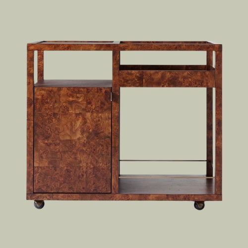 West Elm, Saige Burl Bar Cart