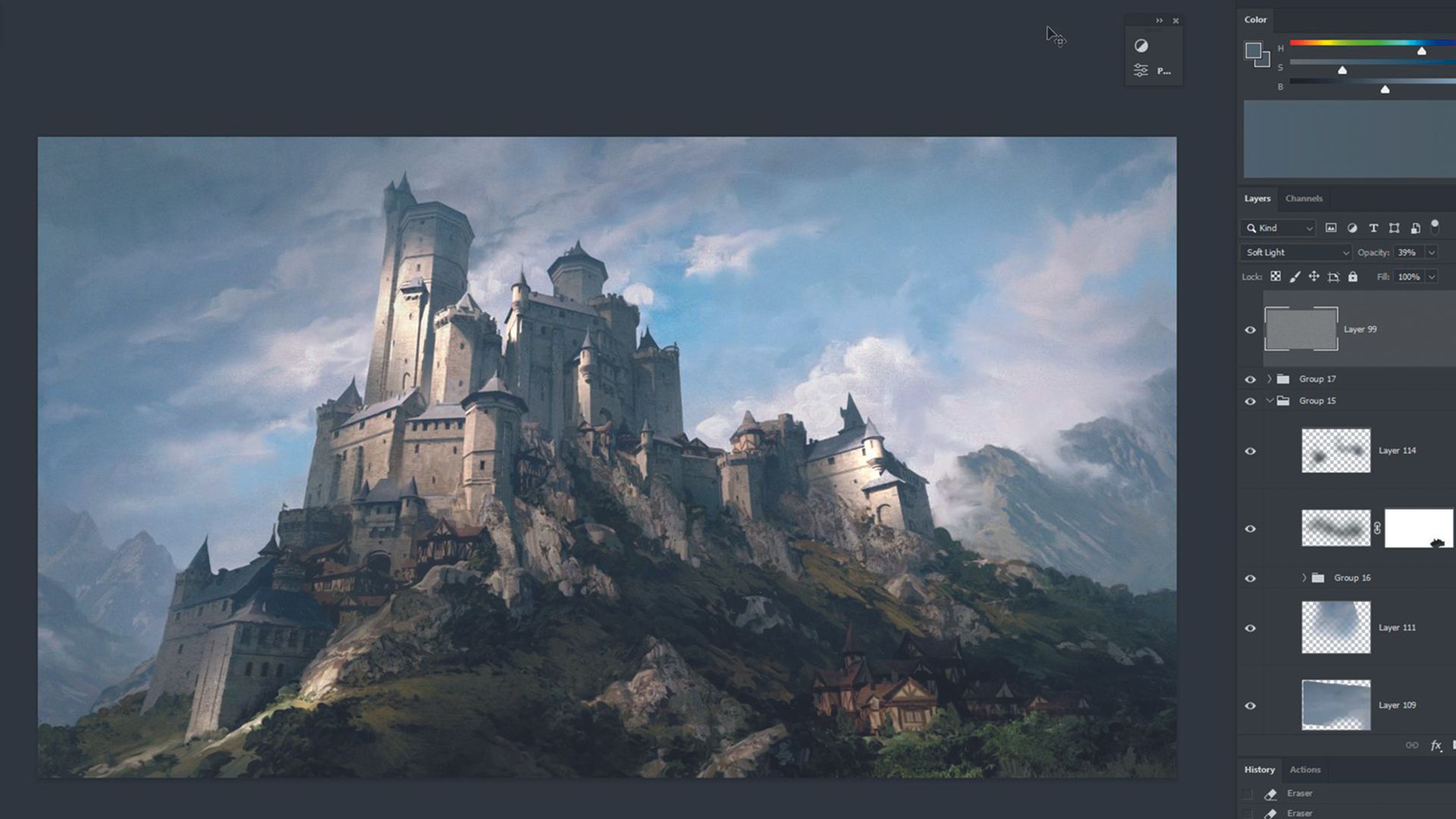 The easy way to make epic fantasy art using Blender and Photoshop