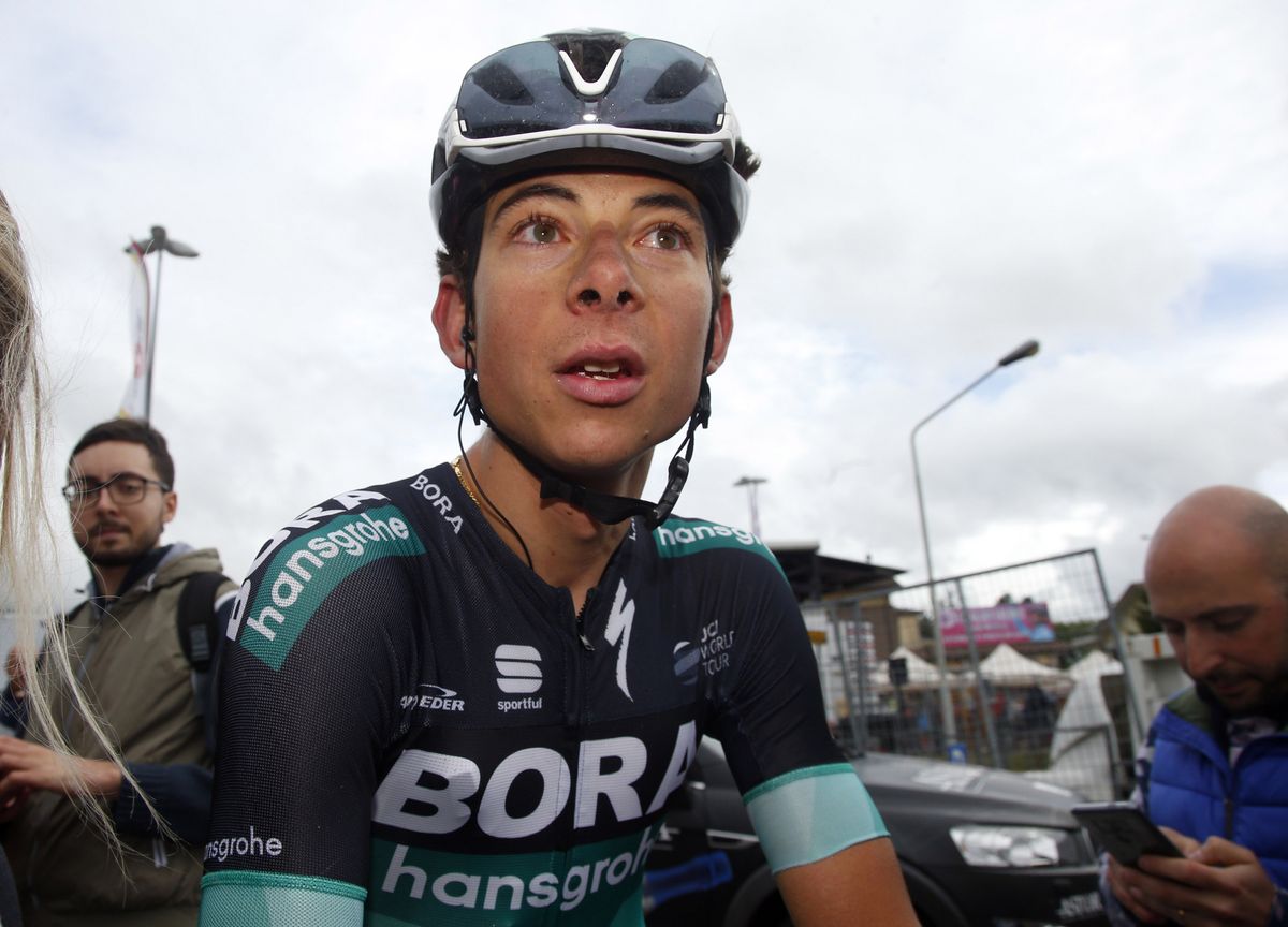 Davide Formolo finishes stage 10 of the Giro d'Italia