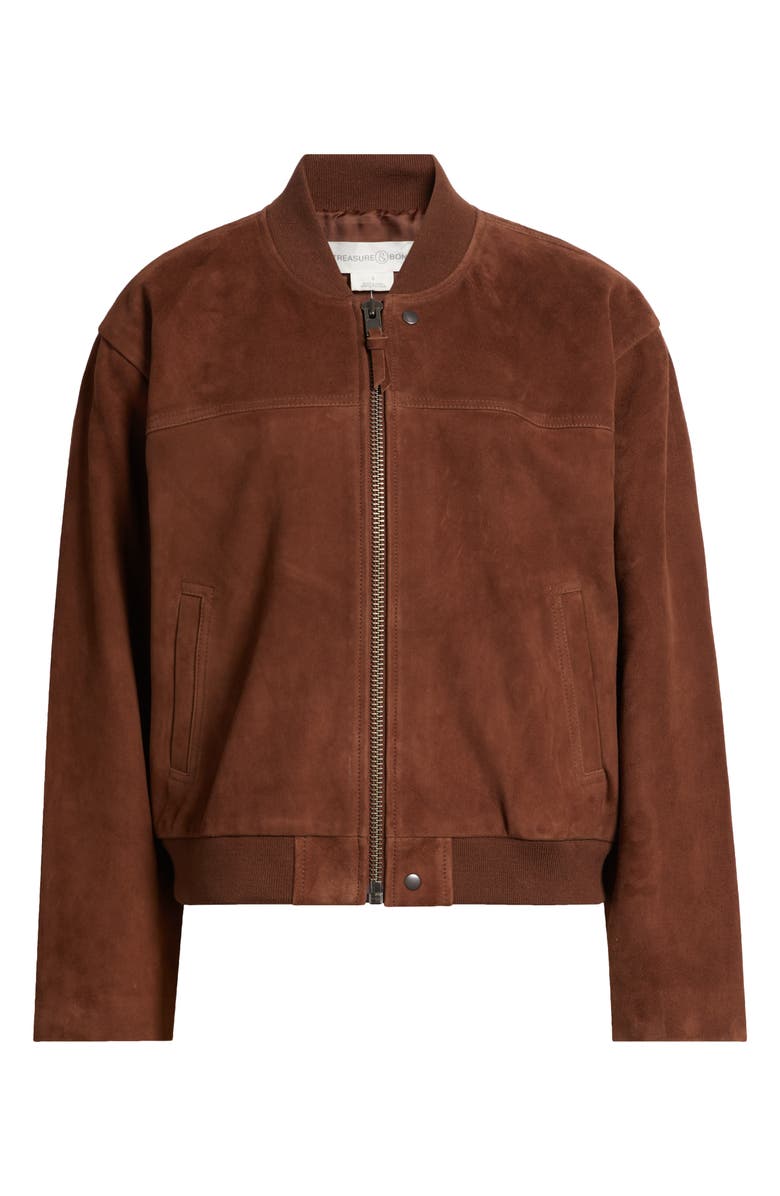 Suede Bomber Jacket