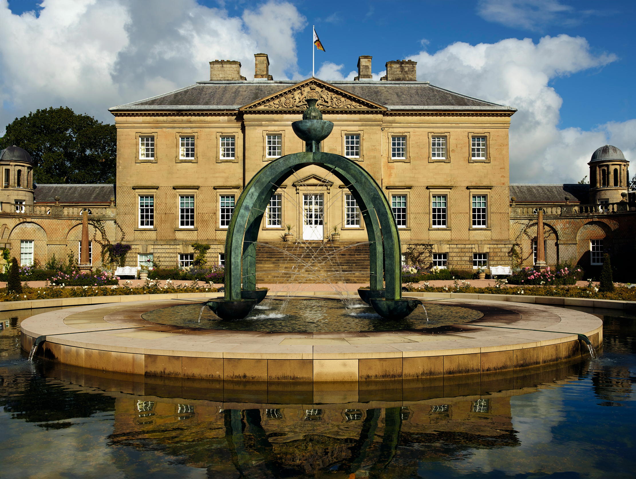 Fig 1: The Dumfries House Pergola by William Pye Water Sculpture, installed in 2014. ©Country Life