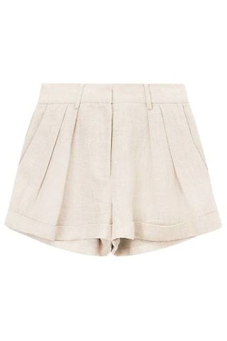 Staud Luisa Cotton Pleated Shorts
