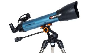 Product shot of Celestron Inspire 100AZ, one of the best telescopes for astrophotography