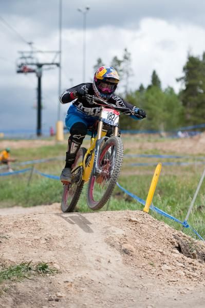 Jill Kintner pilots her Team Transitions' Blindside to an elite women's first place.
