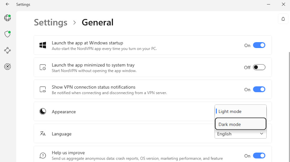 NordVPN Settings