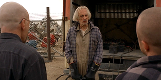 Breaking Bad Walt and Jesse visit Old Joe at Rocker Salvage junkyard AMC